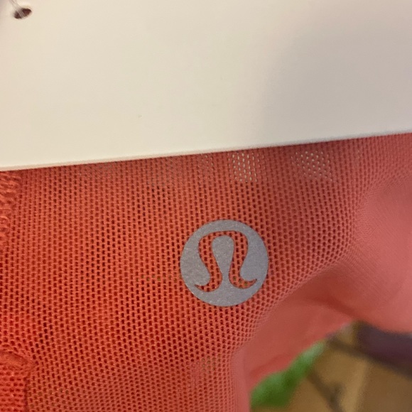 NWT lululemon 105 mesh singlet racerback tank top in poppy coral orange - Picture 5 of 5